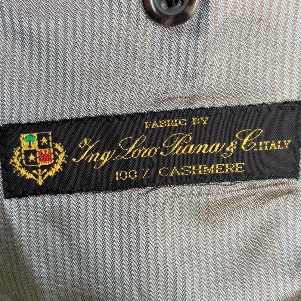 Jack Victor Premier Loro Piana 100% Cashmere‎ Blazer Brown 50R Luxury Old Money